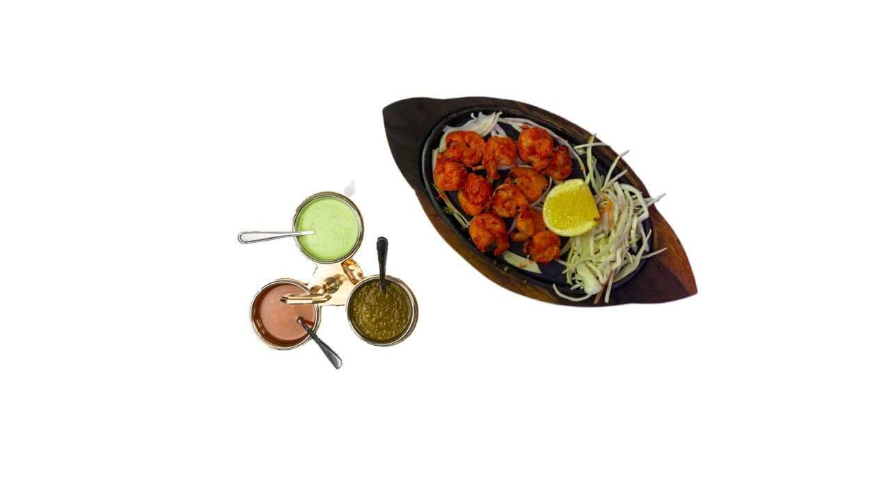 Krevety tikka